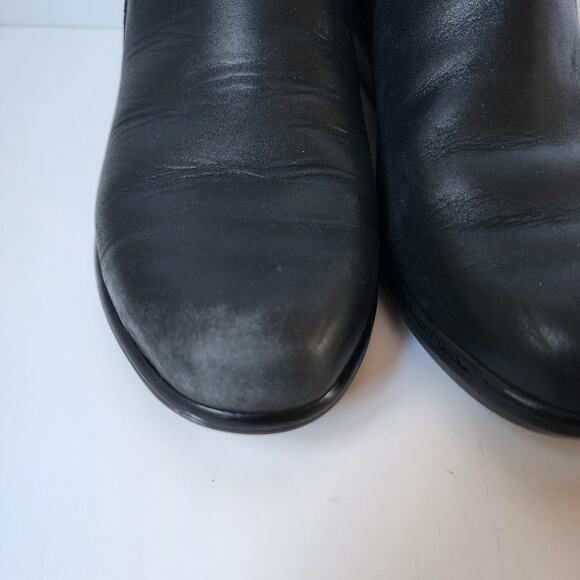 NAOT Helm Boots Womens Size 39 EU 8.5 US Black Raven Leather Suede Ankle Booties - Picture 5 of 14